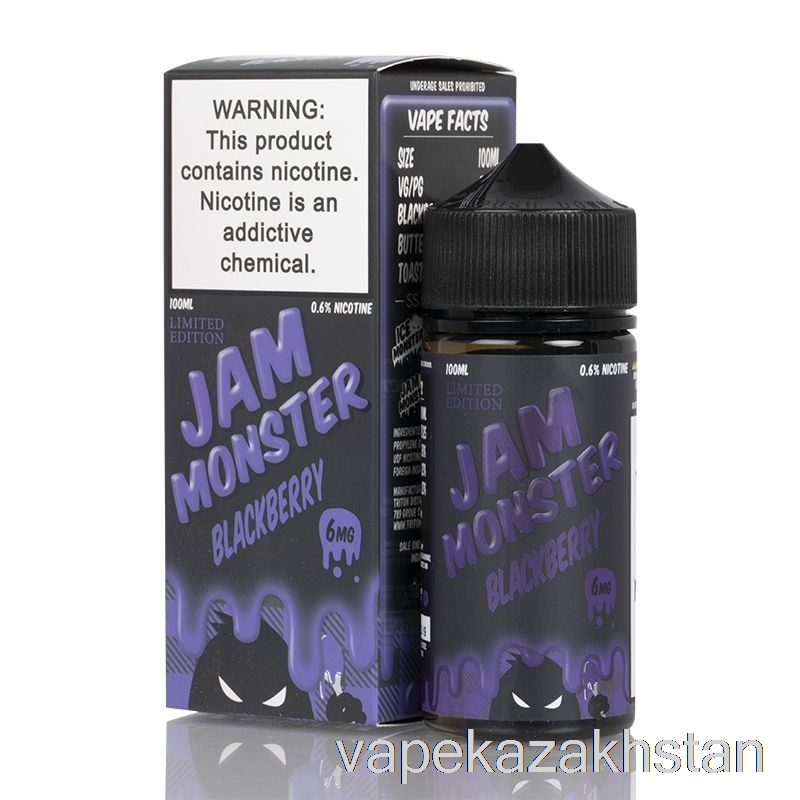 Vape Kazakhstan Blackberry - Jam Monster - 100mL 0mg